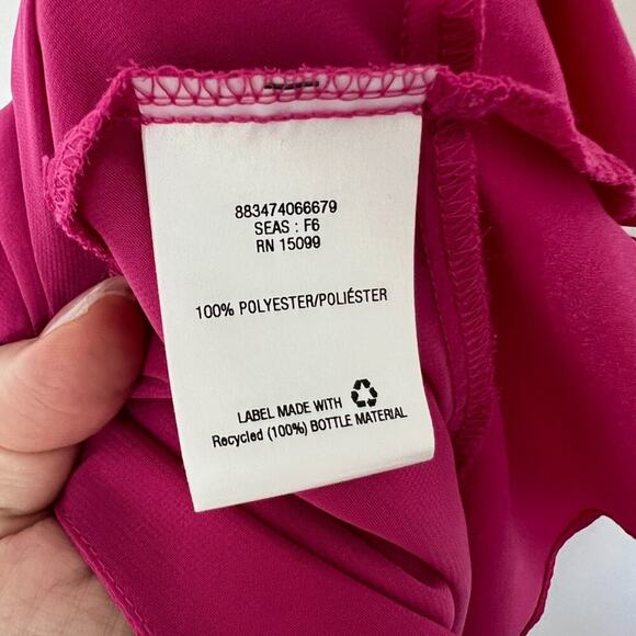 Metaphor Magenta Layered Spaghetti Strap Cami Tank Small | Double-Layered Flowy - Picture 7 of 8